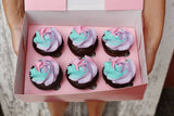 Custom Coloured Cupcakes in a Rose Swirl (3 days minimum notice)