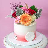 Ombre Full Floral Cake (7 days minimum notice)