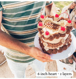 Lambeth Heart Text Cake (7 days minimum notice)
