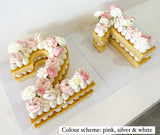 Floral Number & Letter Cakes (7 days minimum notice)